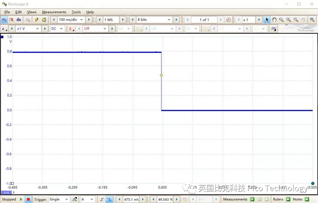 pico便携示波器中的Streaming采集波形