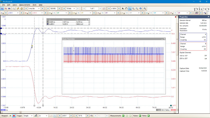超深内存示波器保真度