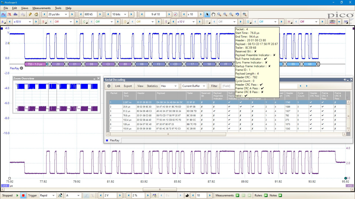 超深内存示波器分析
